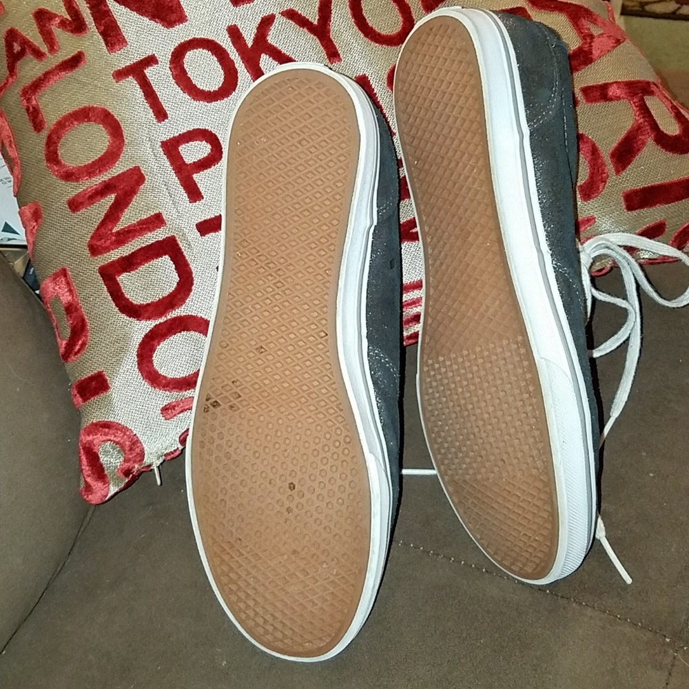 Vans Gunmetal size 9.5 sparkle - Picture 4 of 6